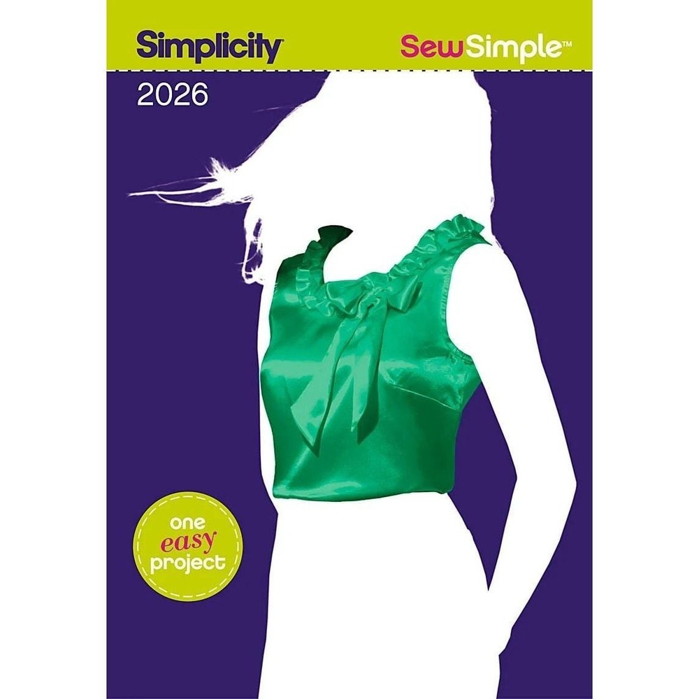 Simplicity Sewing Pattern 2026 Misses Pullover Top Size 6-16